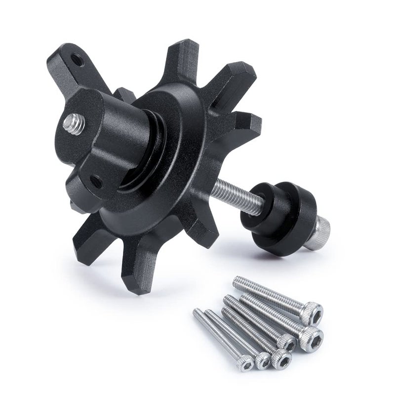 RCLIONS 1.9/2.2 Inch RC Beadlock Wheel Hub Tire Installation&Removal Tool Assembly for TRX4 SCX10 1/10 RC Crawler Car Upgrade Parts (Black) - Image 1